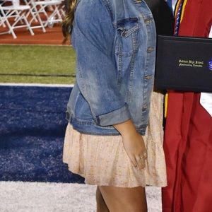 Wild flower pink flowery skirt